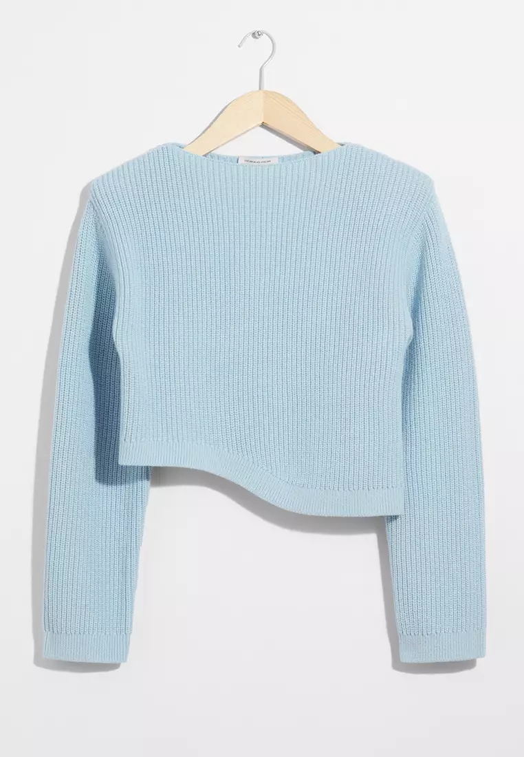 Asymmetric Rib-Knit Jumper