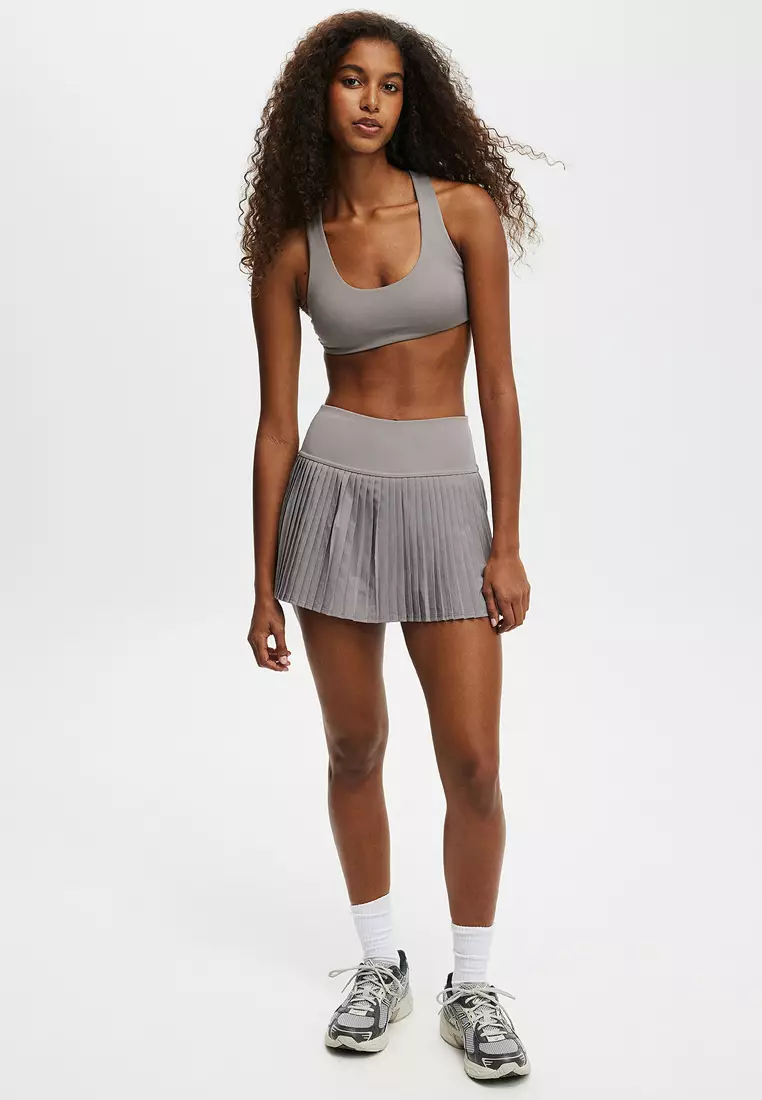 Ultra Soft Plunge Strappy Crop Sports Bra