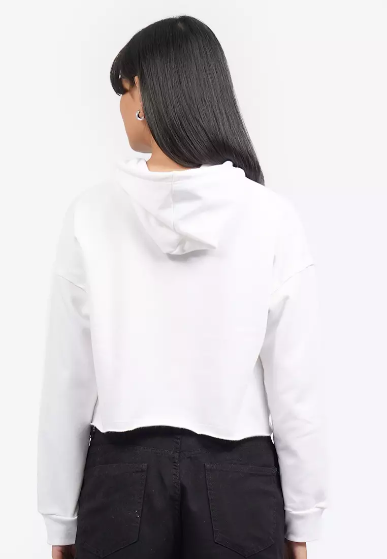 Graohic Crop Hoodie Jacket