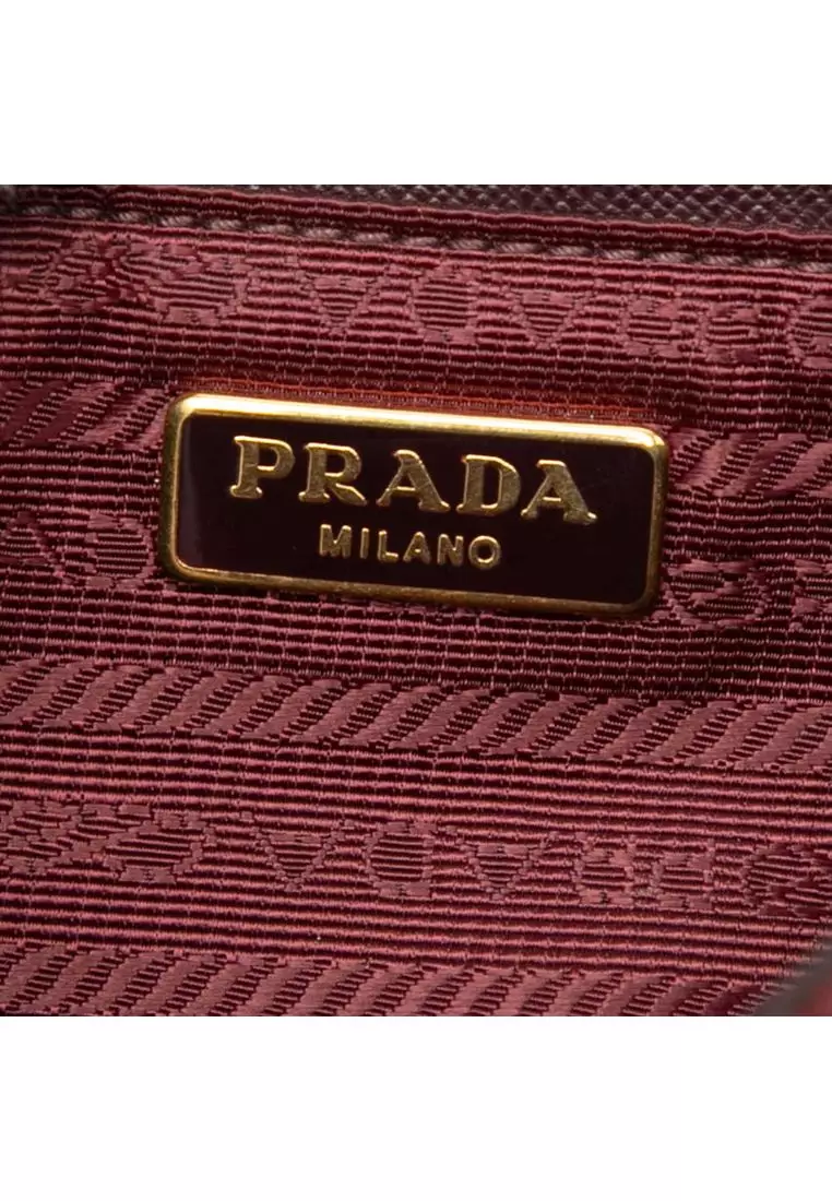 Pre-Loved Prada Impuntu Tessuto Chain Crossbody