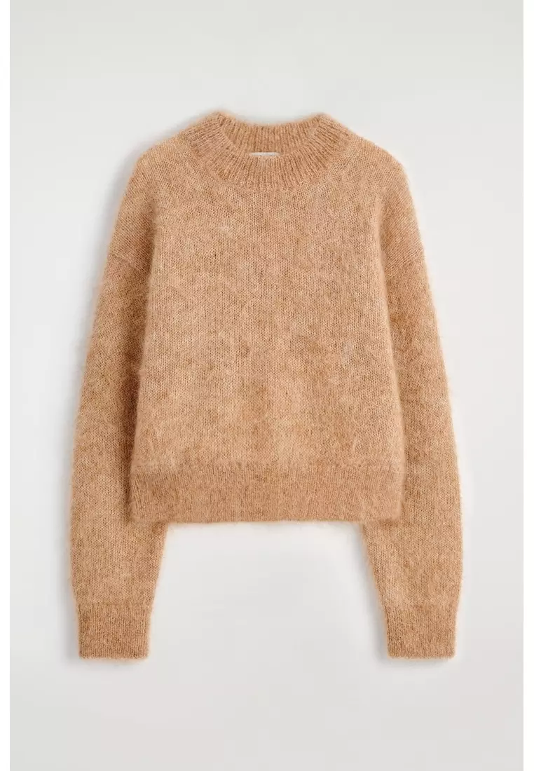 MOHAIR-WOOL CREW-NECK JUMPER