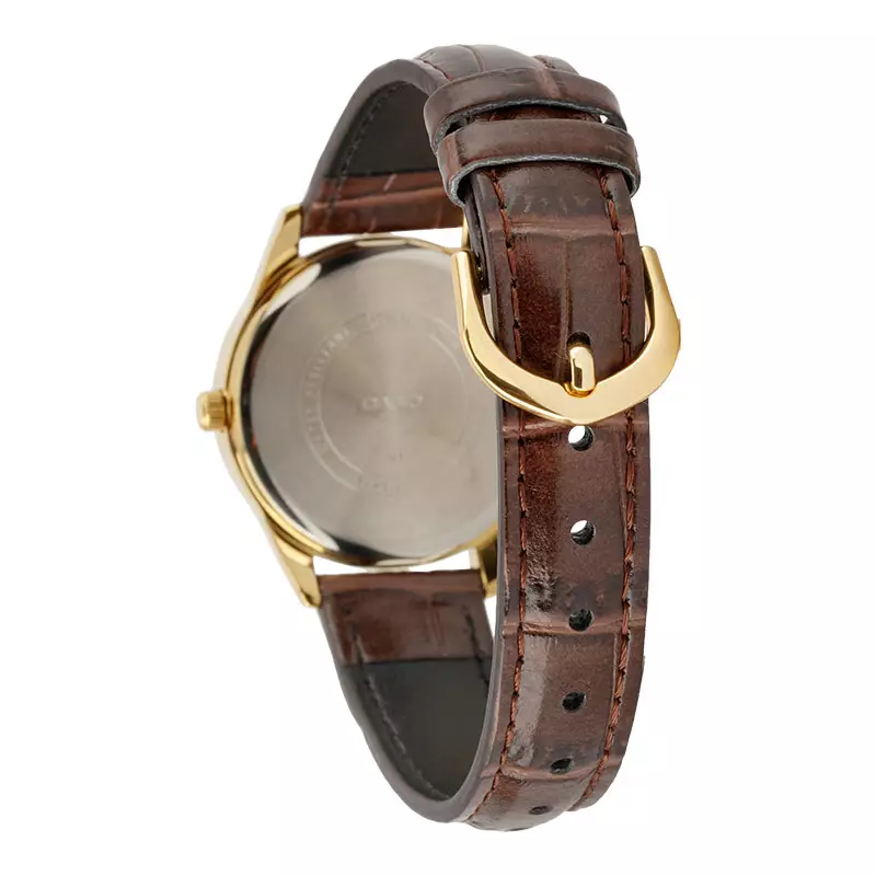 Jam Tangan Wanita Casio LTP-V006GL-9BUDF Analog Beige Dial Brown Leather Strap