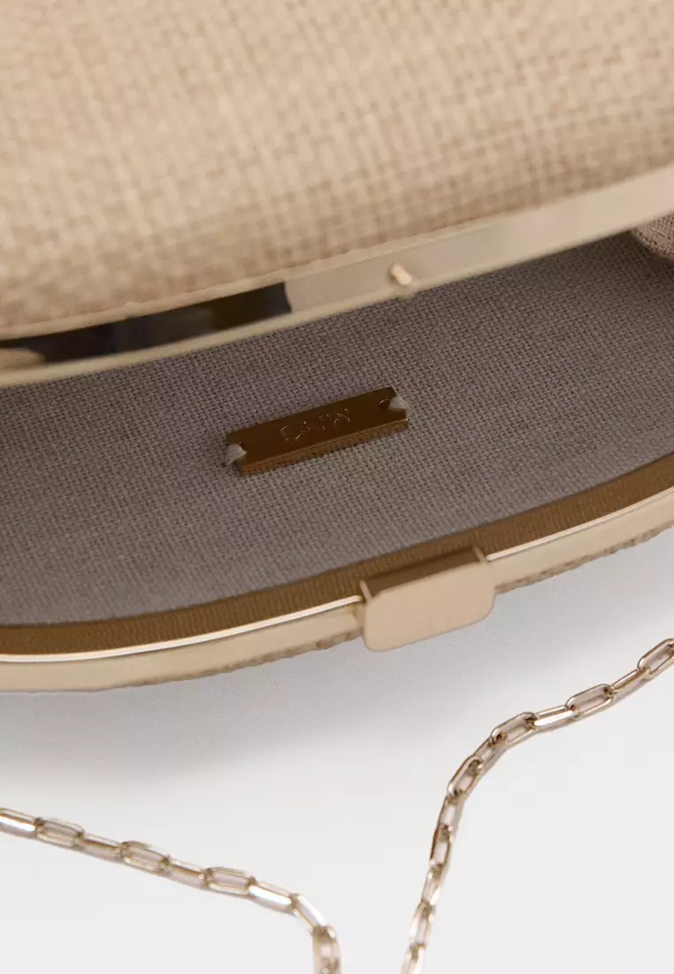 Natural Fiber Clutch Bag