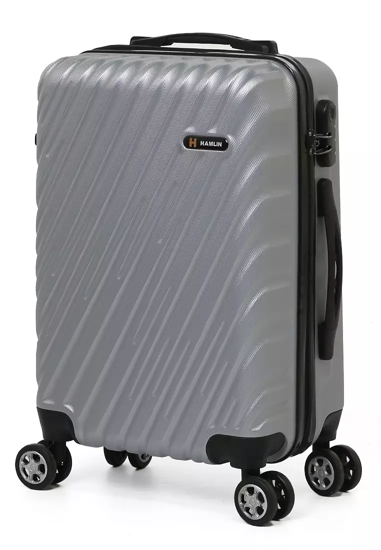 Carlton Koper Unisex Size 20 Inch Suitcase Combination Lock Material ABS+PVC Coated ORIGINAL - Silver