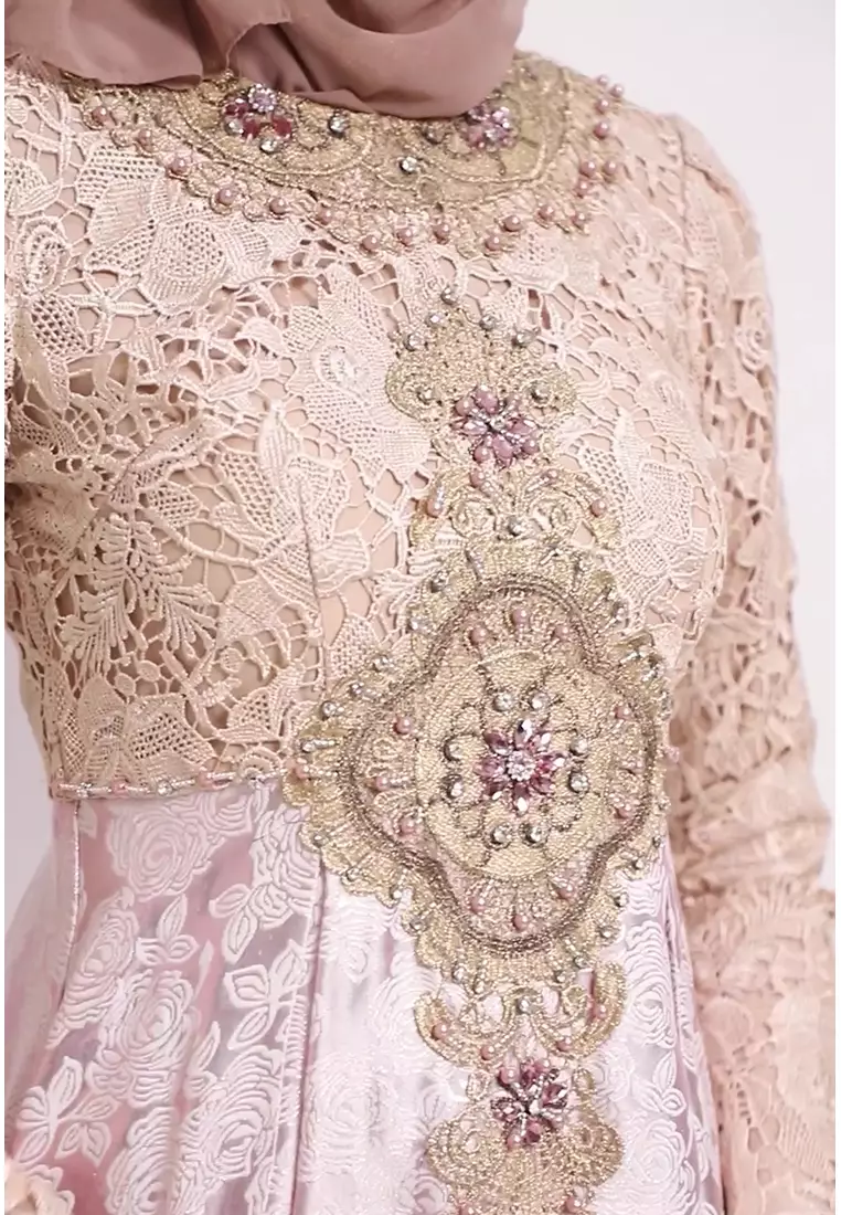 Bibiq Gamis Jacquard Brokat