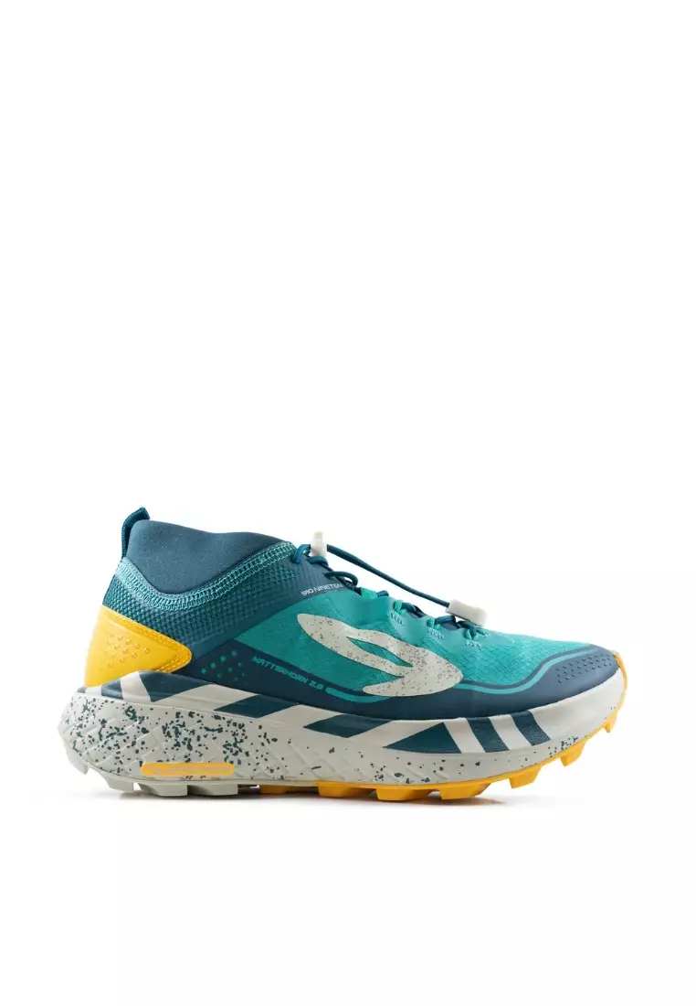 910 Nineten Sepatu Trail Running YUZA MATTERHORN 2.0 - TEAL/KUNING