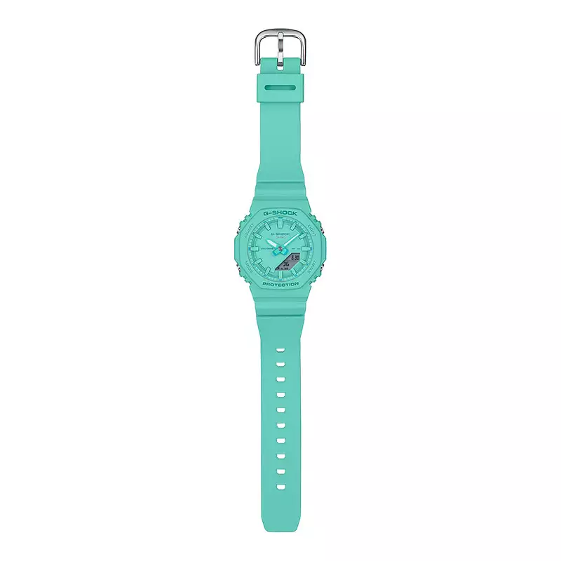 Jam Tangan Wanita Casio G-Shock X ITZY GMA-P2100-2ADR CasiOak Tone On Tone Series Analog Digital Dial Resin Band