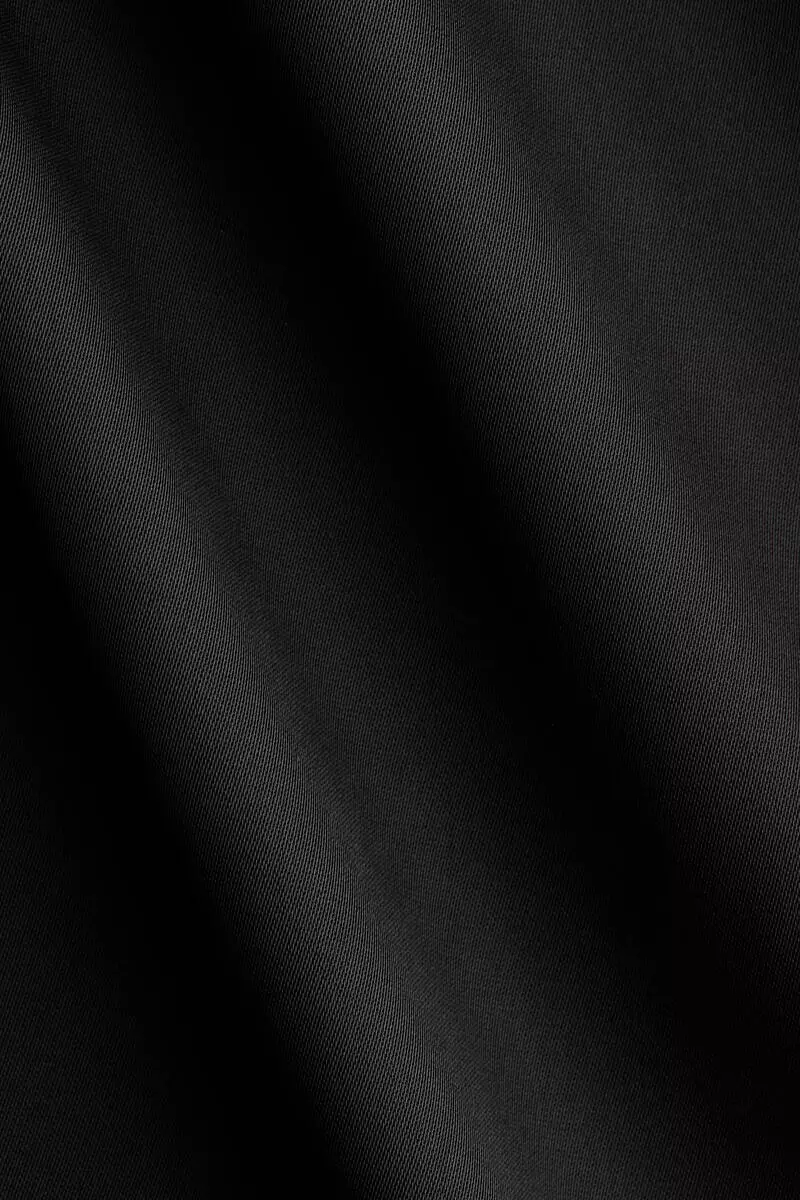 Shawl-detail satin blouse