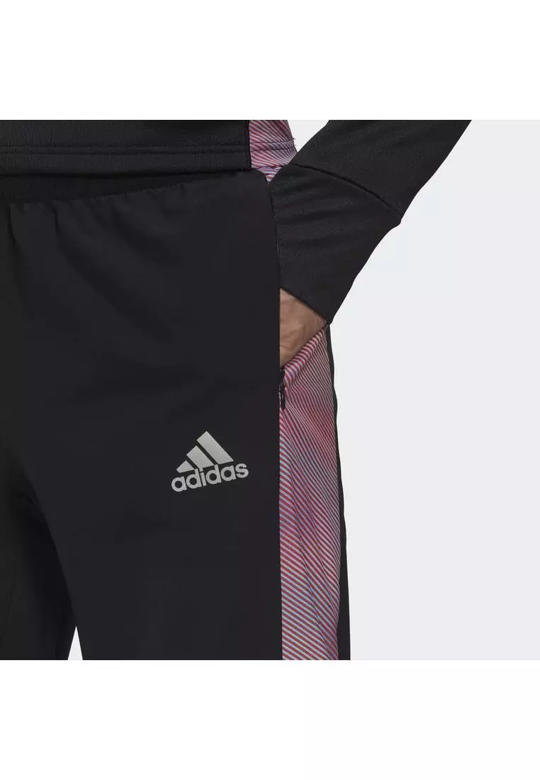 adidas Own the Run Colorblock Pants - Black | adidas Singapore