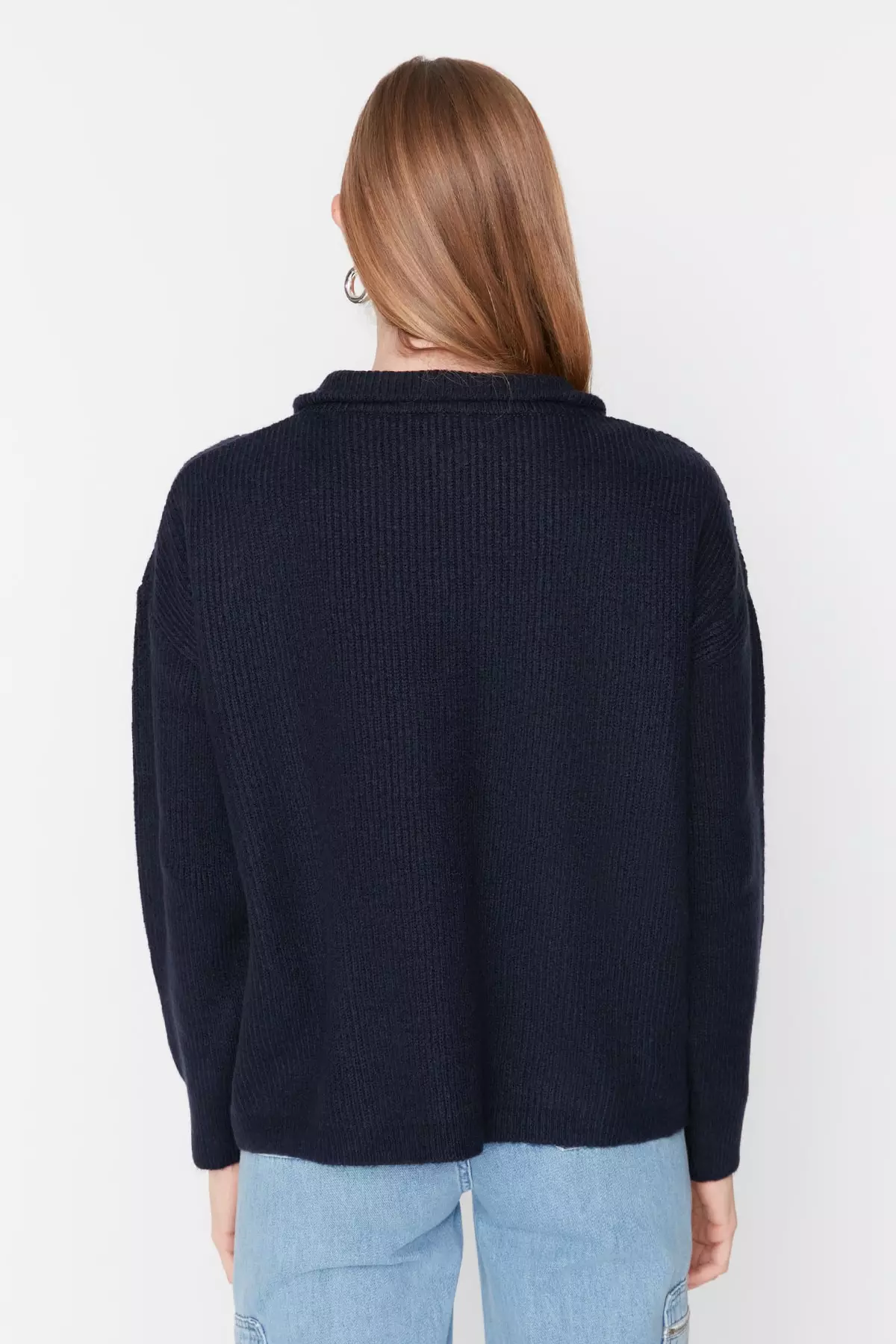 Zip-up Knitwear Sweater