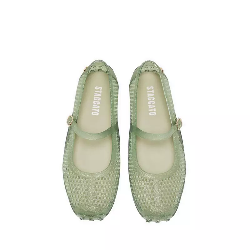 Staccato CT013-GEN Women's Jelly Flats - Green