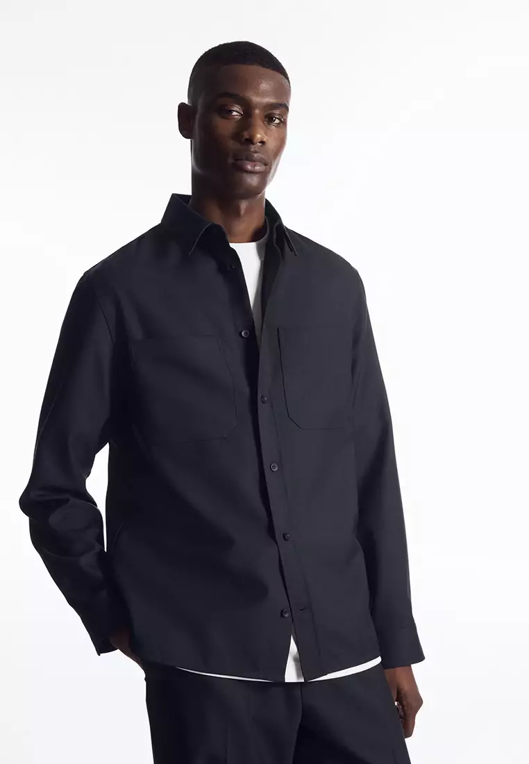 Cos button discount up shirt jacket
