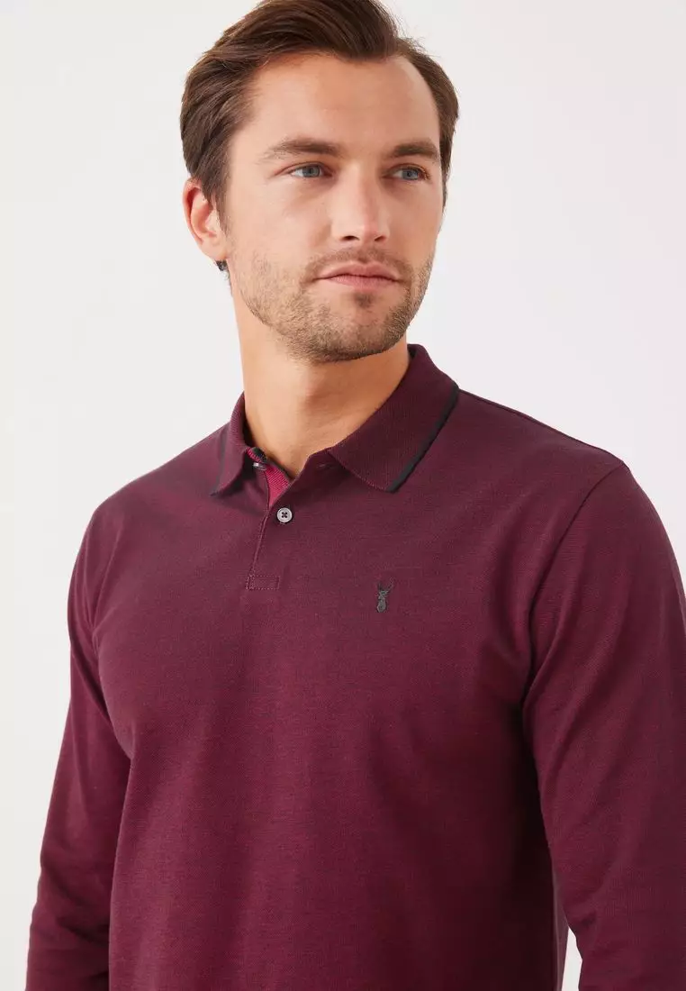 NEXT Long Sleeve Pique Polo Shirt 2024 Buy NEXT Online ZALORA Hong Kong