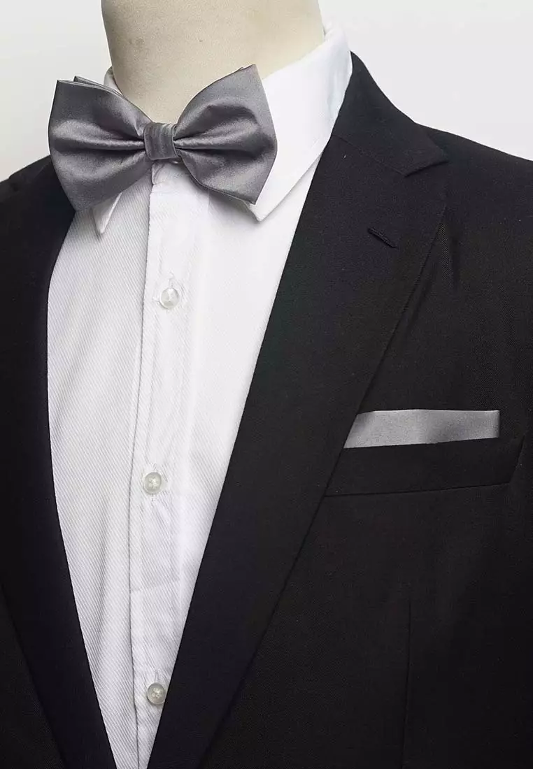 Dasi Kupu Bowtie Abu Abu A06