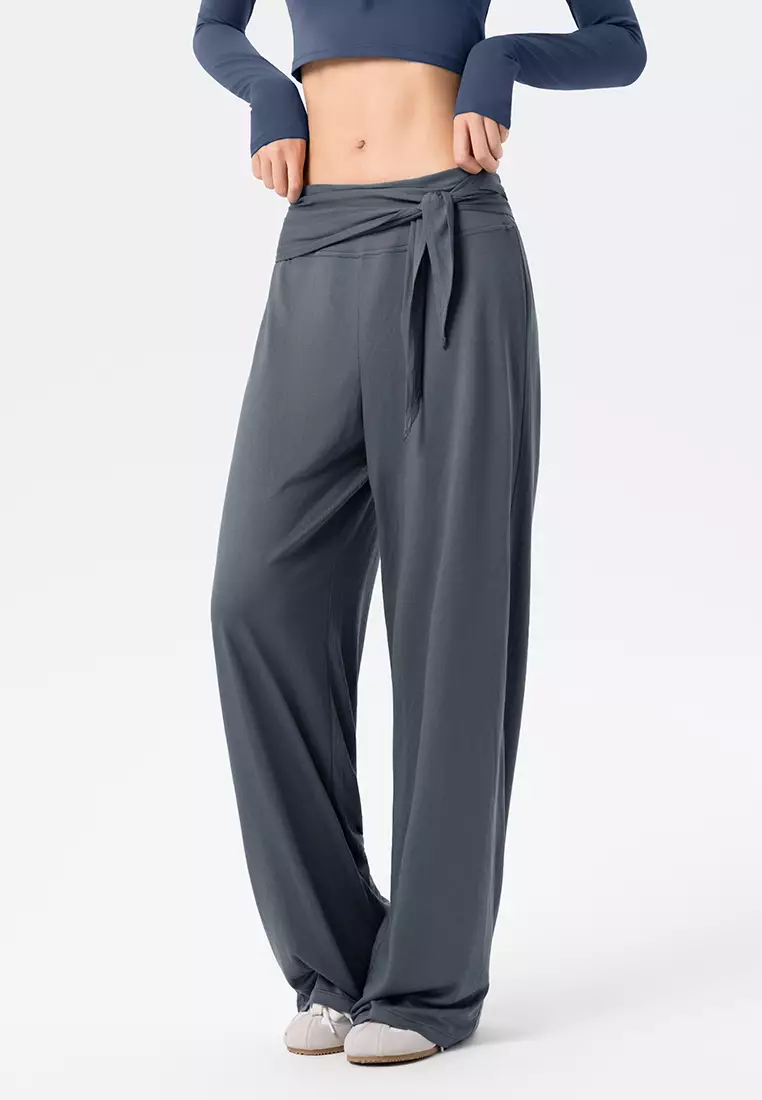 Low Waist Draped Wide Leg Pants DSG-DWL125601