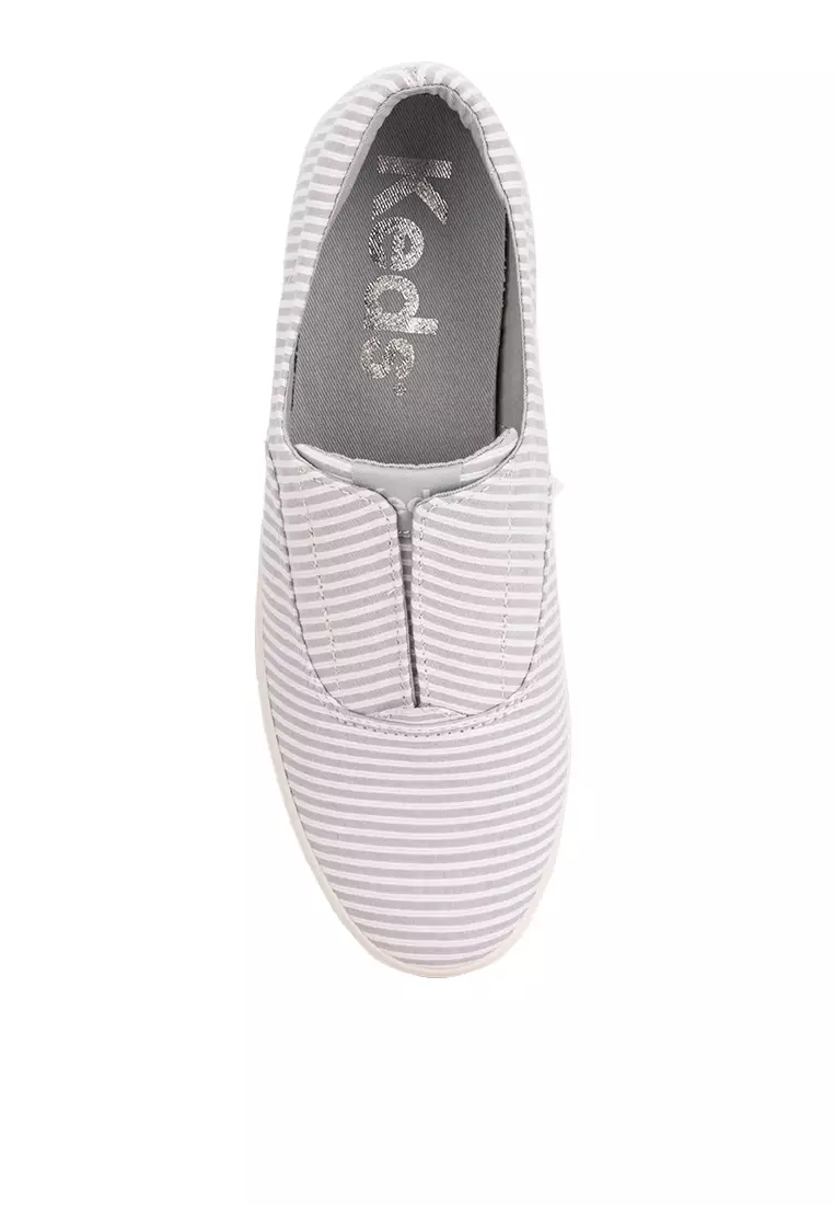 Champion Round Toe Slip Ticking Stripe Shoes