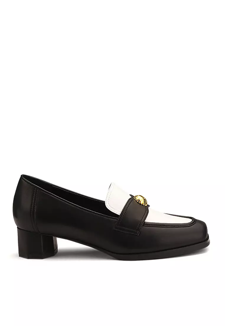 Discount on Twenty Eight Shoes  shoes - SKU: VANSA Fashion Gold Buckle Mid Heel Pumps VSW-H662