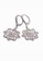SHANTAL JEWELRY grey and white and silver Cubic Zirconia Silver Round Snowflakes Drop Earrings SH814AC50TGVSG_1
