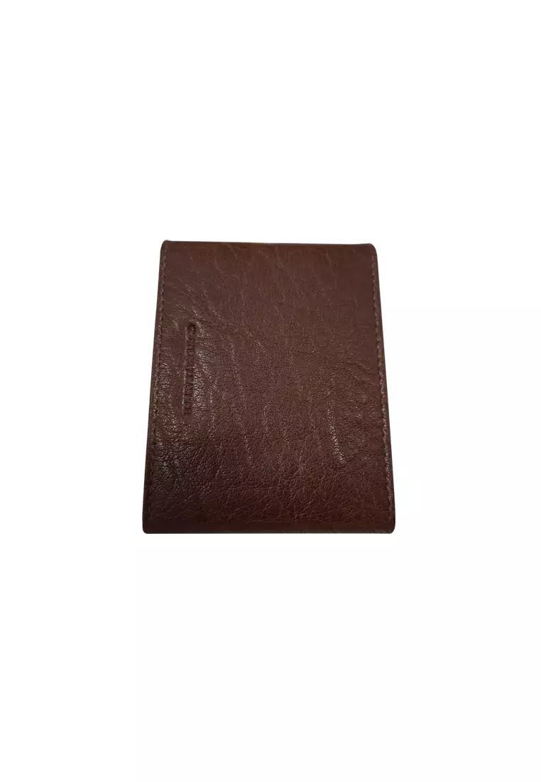 HIDE & SKIN Dark Brown Leather Unisex Card Holder (S-05
