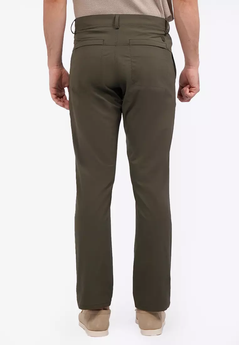 Slim Tapered Pants with Utility Pocket
