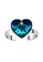 Her Jewellery blue and silver Blue Heart Ring  - Made with premium grade crystals from Austria CF83CACB635E91GS_3