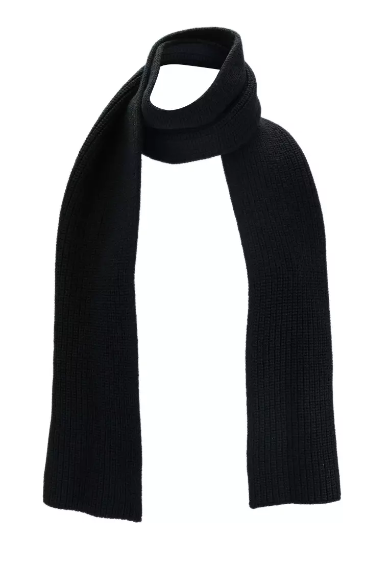 Buy Valentino VLTN Logo Detail Virgin Wool Scarf (tr) 2024 Online