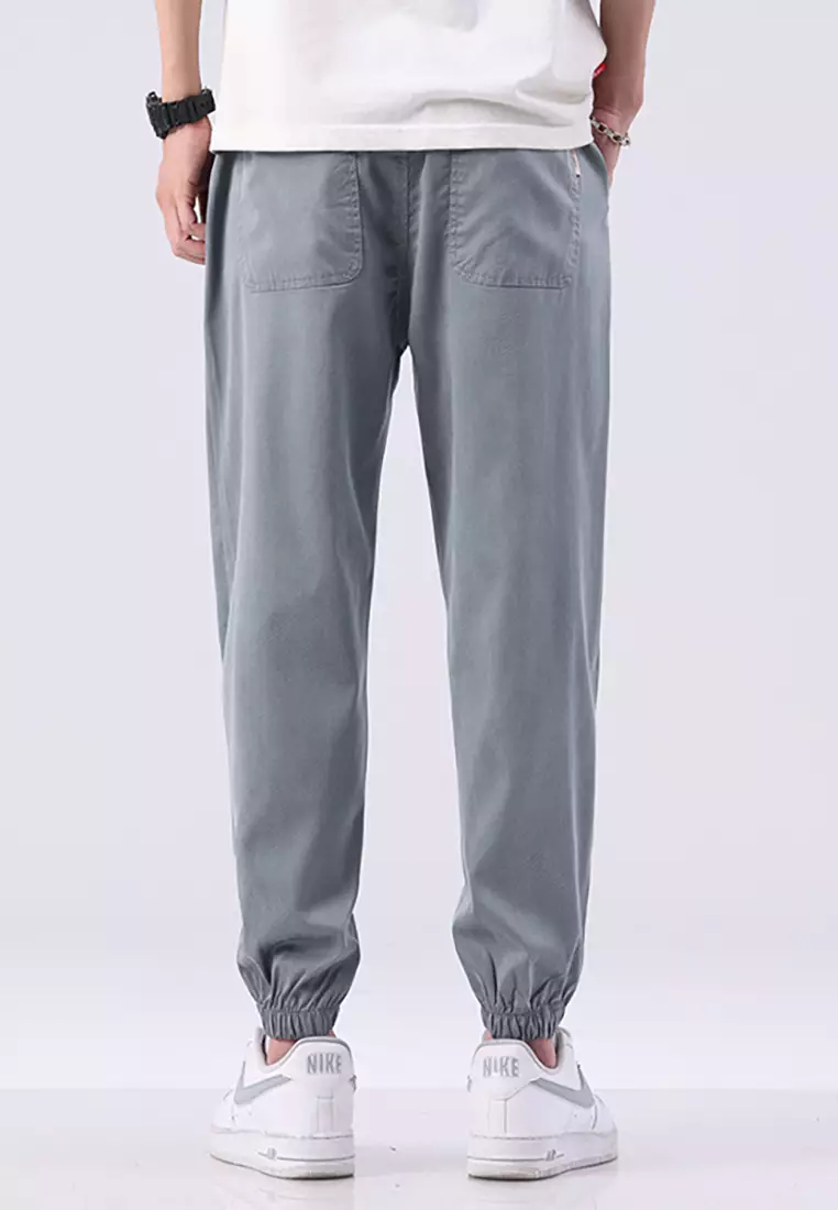 Mens casual drawstring pants outlet