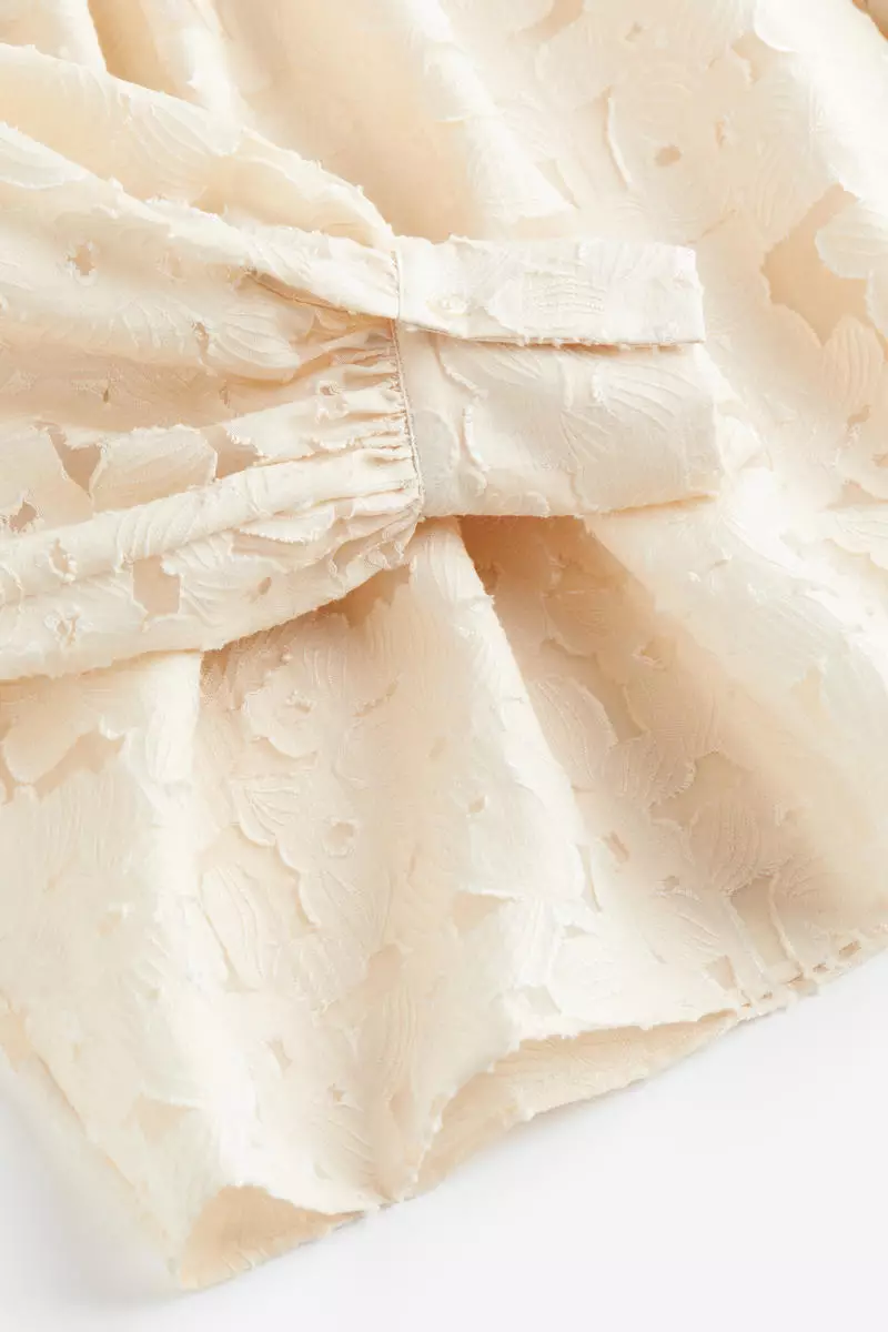 Textured-weave blouse