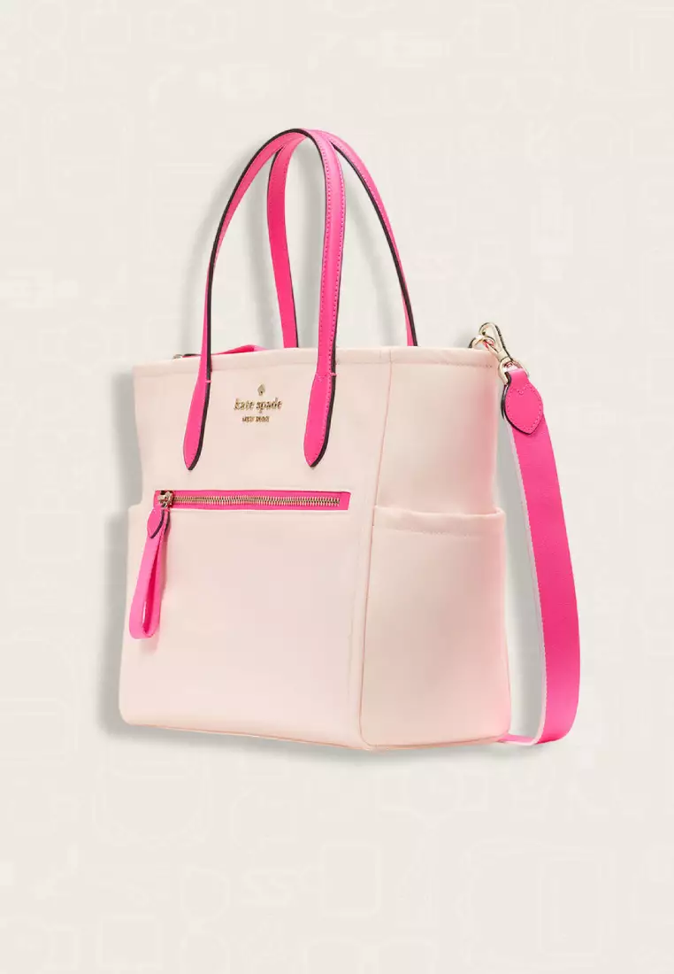 Kate Spade Chelsea Nylon Medium Satchel Blush Cloud Multi