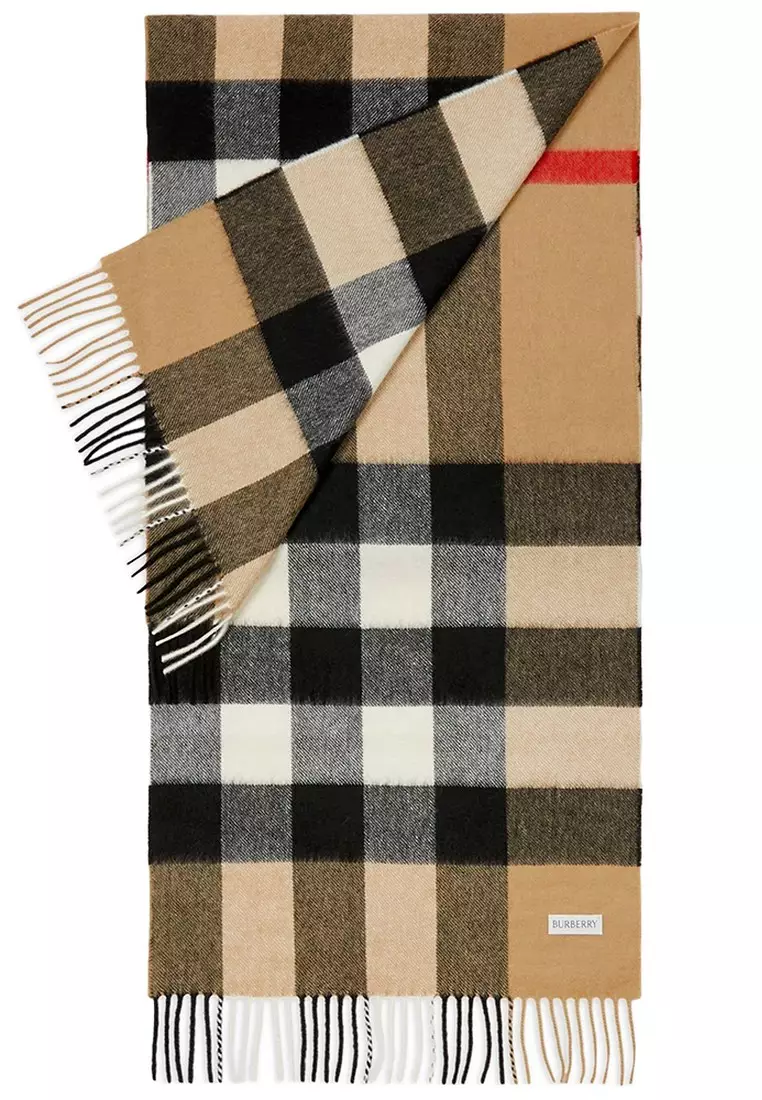 Buy Burberry Vintage Check Scarf in Archive Beige for UNISEX