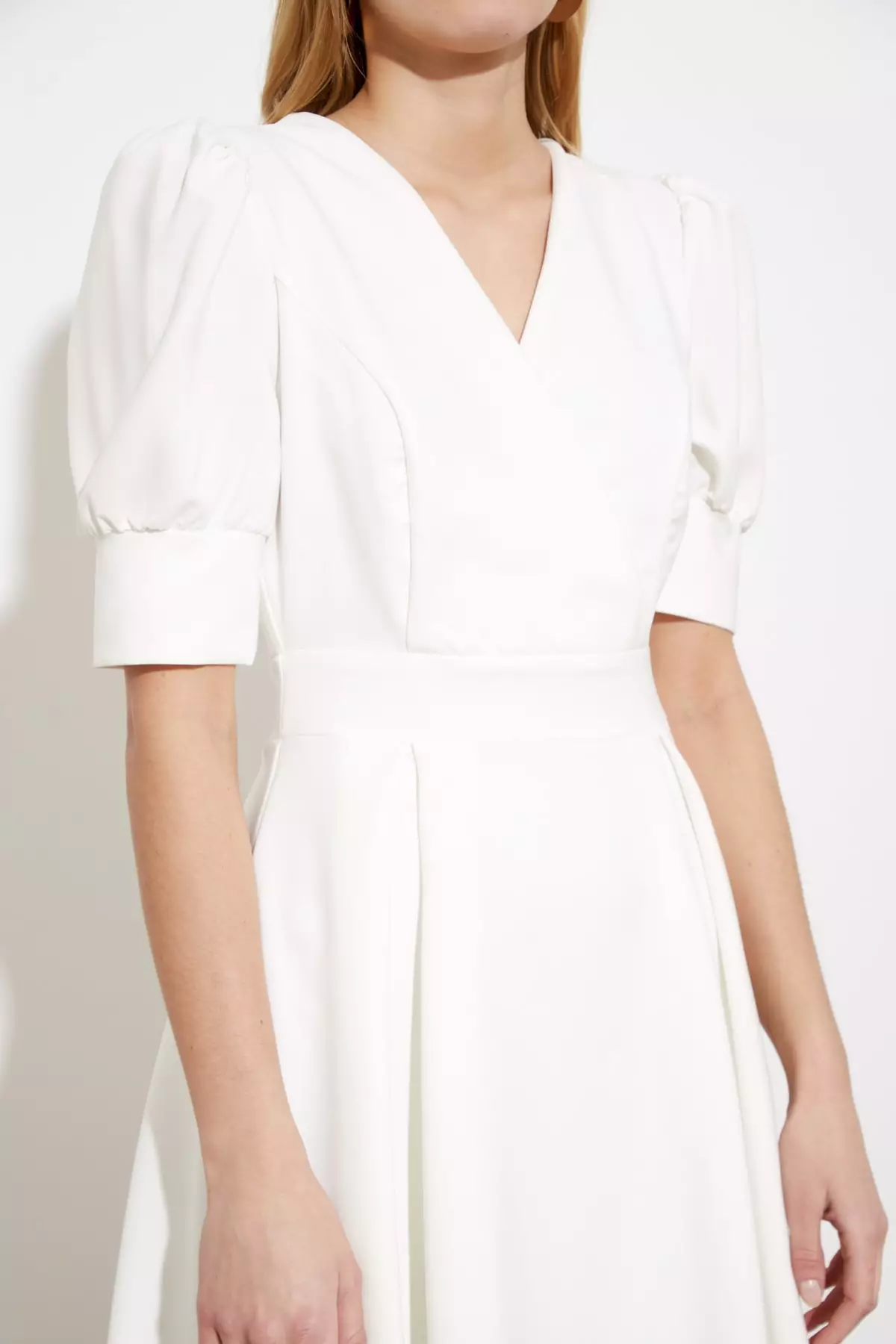 Double Breasted Collar Dress