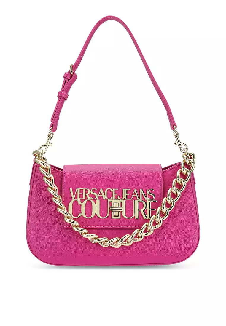 Logo lock shoulder bag best sale