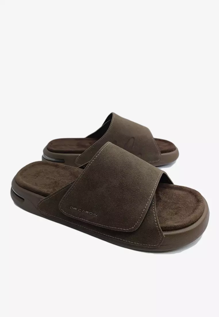 Dr Cardin Men Cove Air Suede Comfort Sandals with Adjustable Strap D-RLZ-8233
