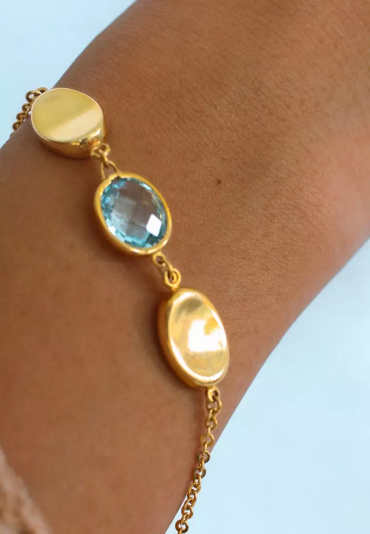 Lustre Crystal Bracelet 18k  Gold