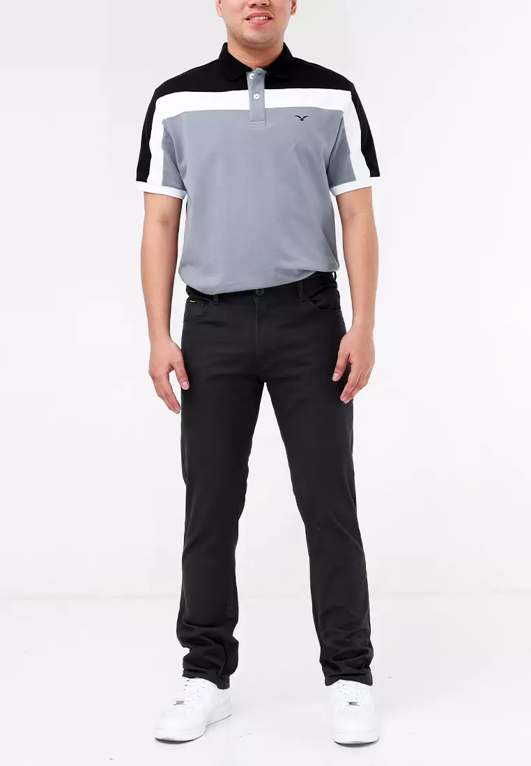 Colored Long Pants Slim Tapered Stretch