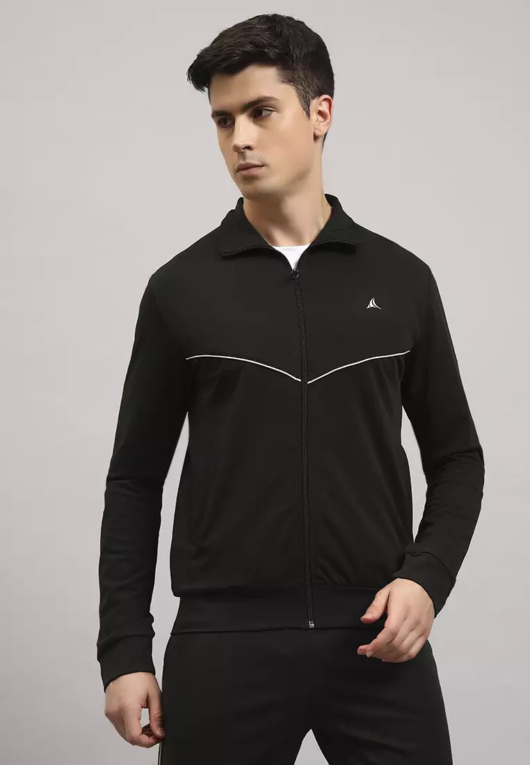Men's Green Training Designer Track Jacket