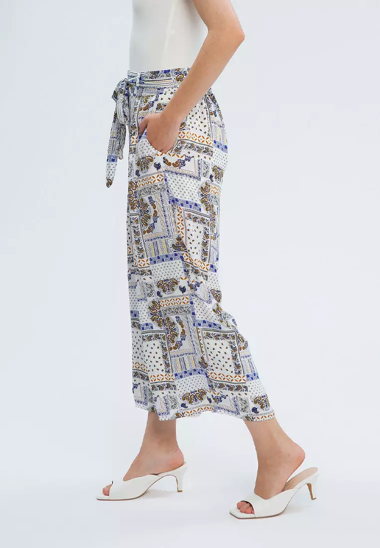 Minimal Karamina Pant Blue Yellow Warna BLUE YELLOW