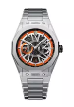 Silver, Black, Orange