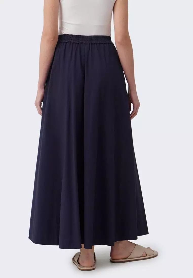 Women's Voluminous Elastic Midi Skirt