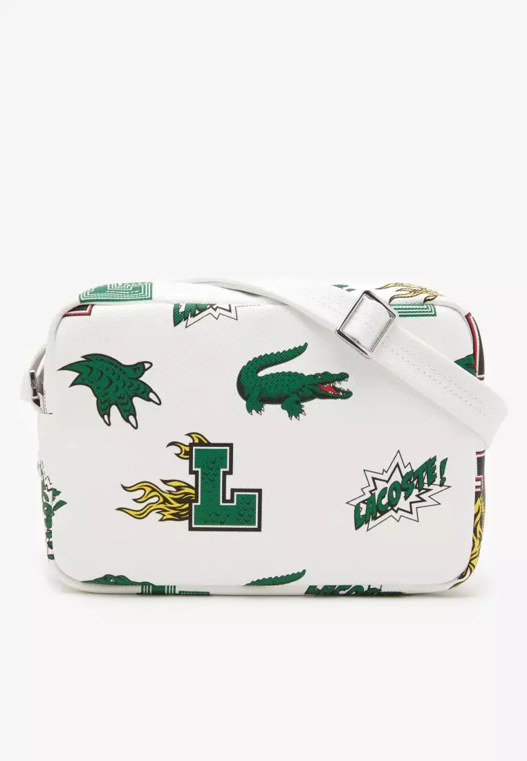 Lacoste Classic Vertical Crossbody Bag with Croc Logo