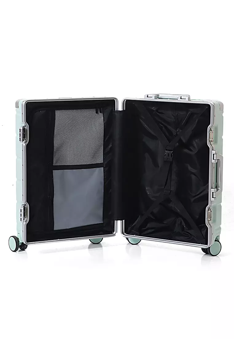 Barayev Koper Alumunium Frame Size 20 Inch Travel Bag Unisex TSA Lock Material Polycarbonate ORIGINAL - Mint
