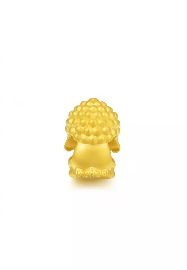 999 24K Solid Gold Buddhism Blessing Charm 88261C (Bracelet not included)