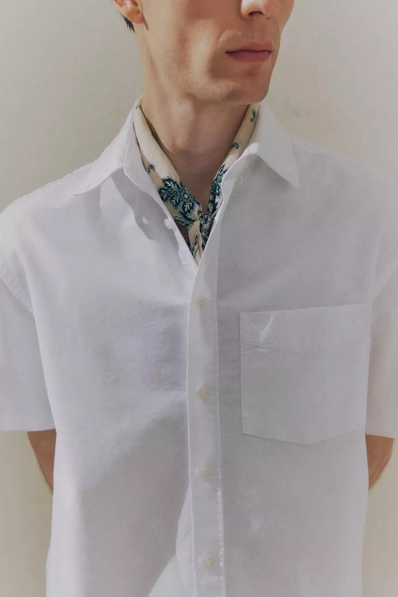 Regular Fit Short-sleeved Oxford shirt