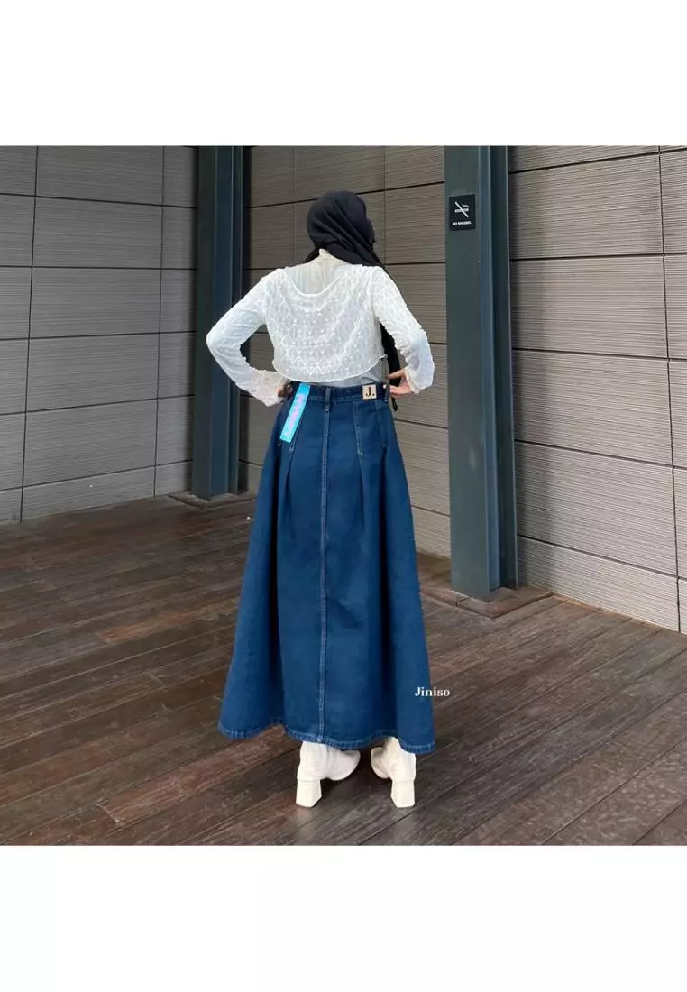 Highwaist Rok Ashley Jeans Panjang 908 SEVENTY