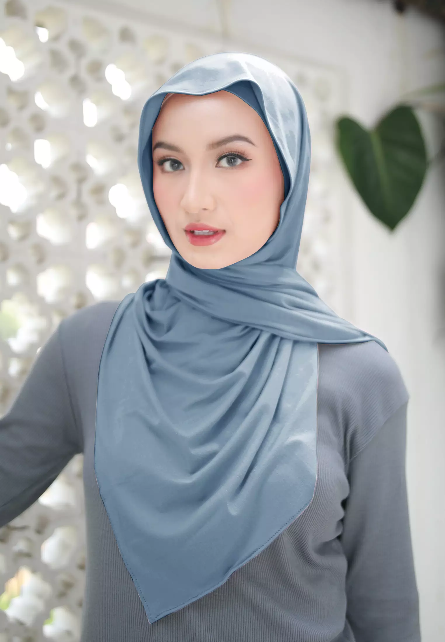 Cotton Bee - Nayma Turkey Shawl | Pashmina Rayon Premium - Sapphire Blue
