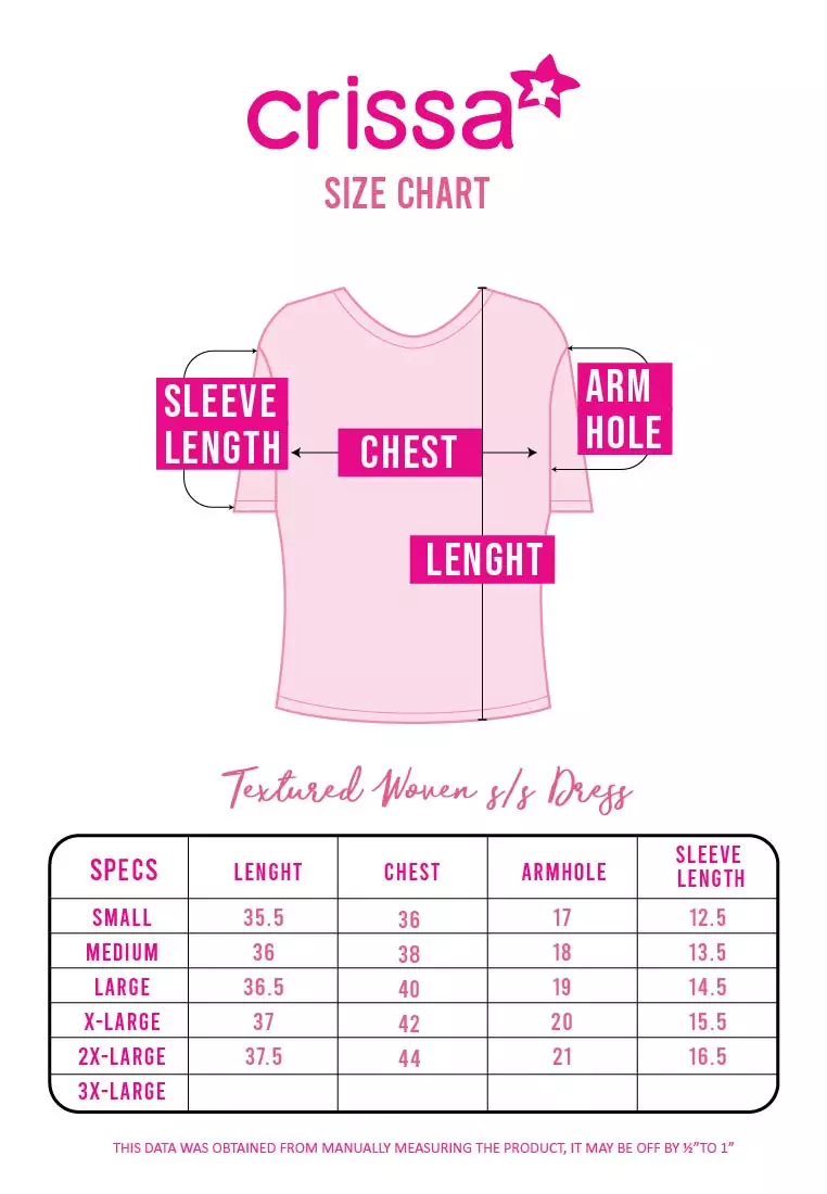 Textured Woven Short Sleeves Dress