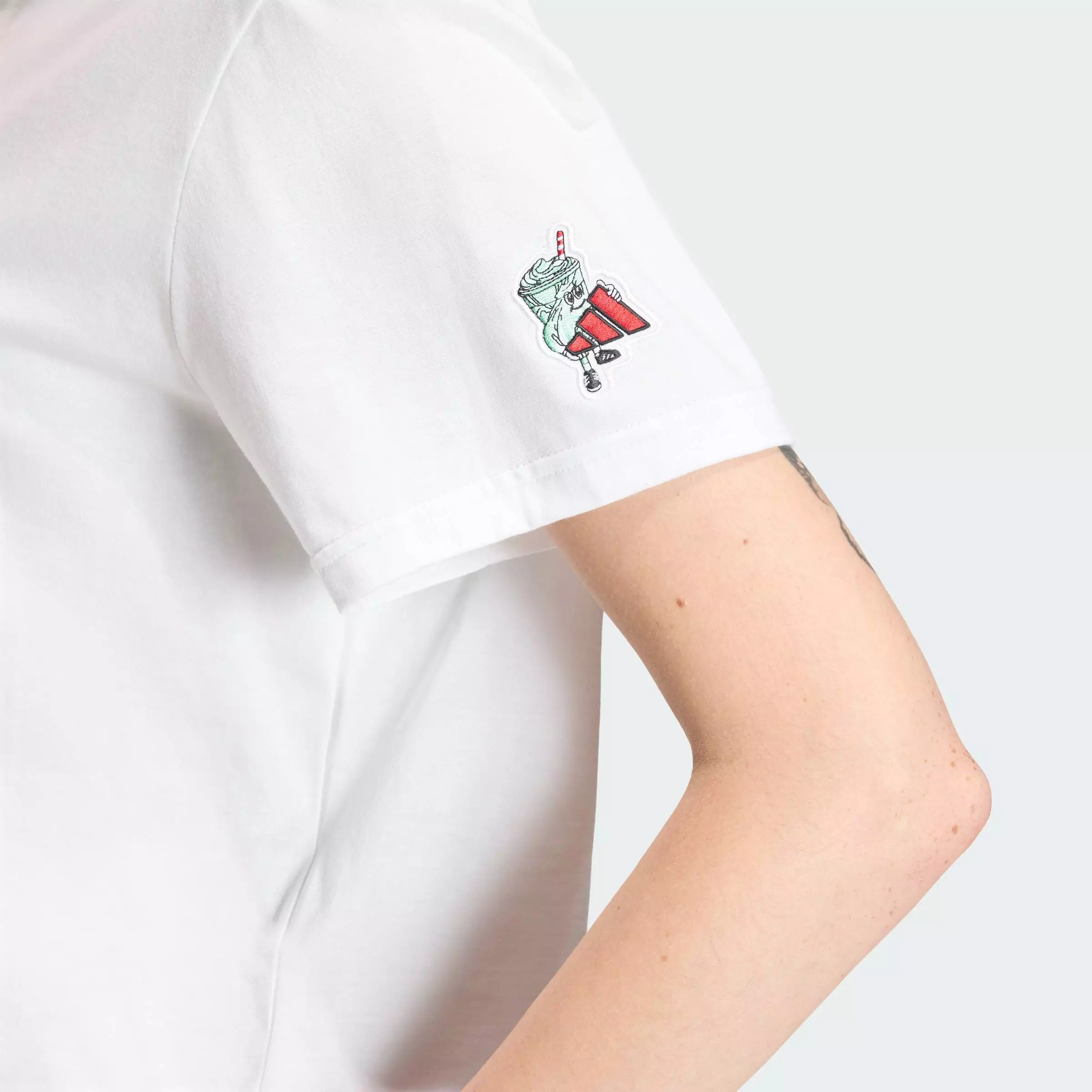 Lifestyle FOOD CROPPED LOOSE GRAPHIC T-SHIRT Women White KA5073