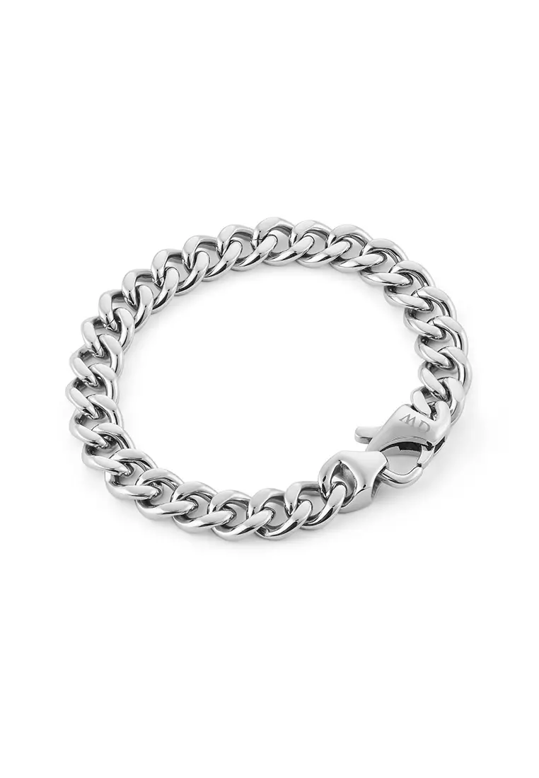 Ellipse Cuban Chain Bracelet Silver Unisex Bracelet for women and men stainless steel crystal Bracelet DW Official Authentic Original