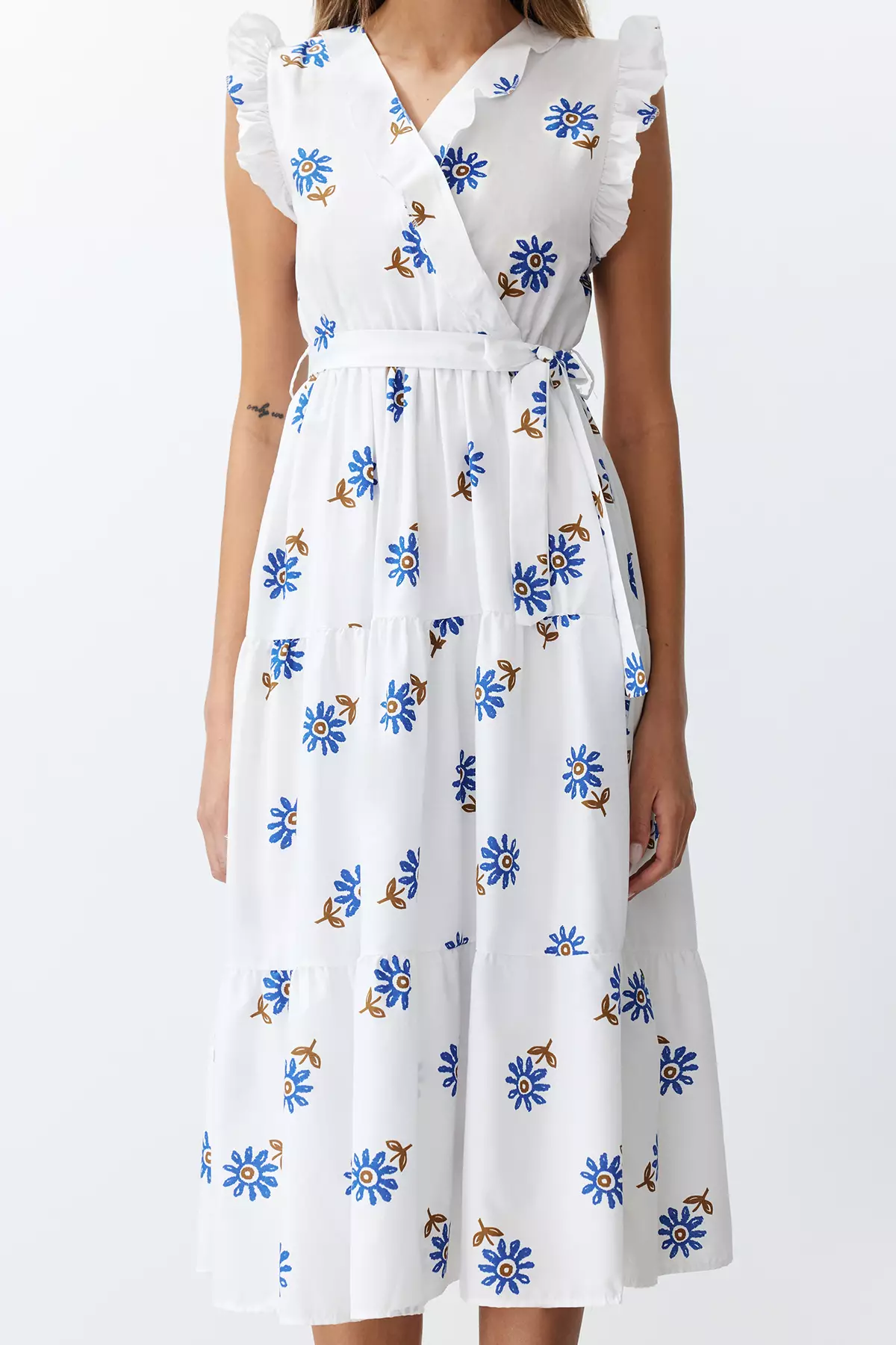 Tie Waist Midi Dress