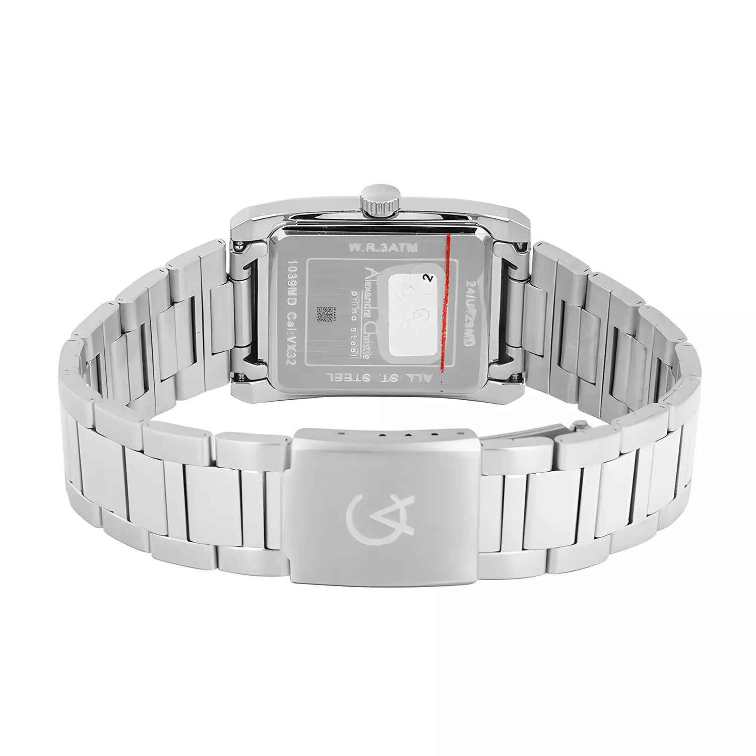 Alexandre Christie Primo Steel - Jam Tangan Analog Pria - Blue Dial - All Silver Stainless Steel - 1039 MDBSSBU
